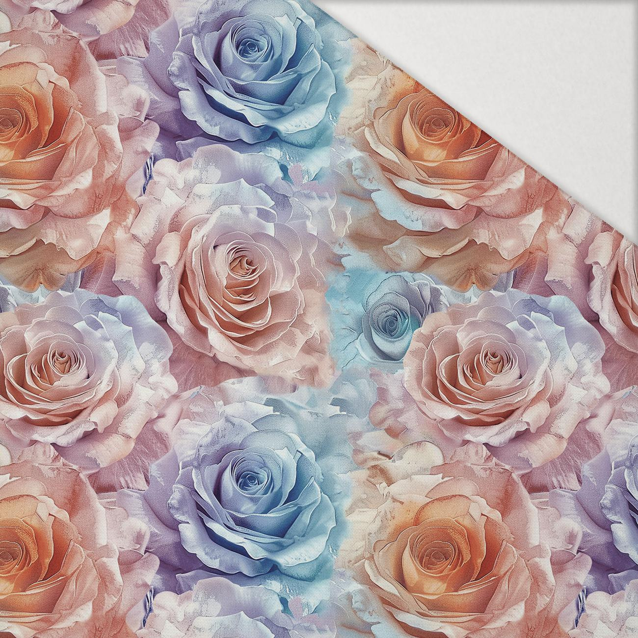PASTEL FLOWERS WZ.8 - Hydrophober angerauter Wintersweat PASTEL FLOWERS WZ.8 - Hydrophober angerauter Wintersweat