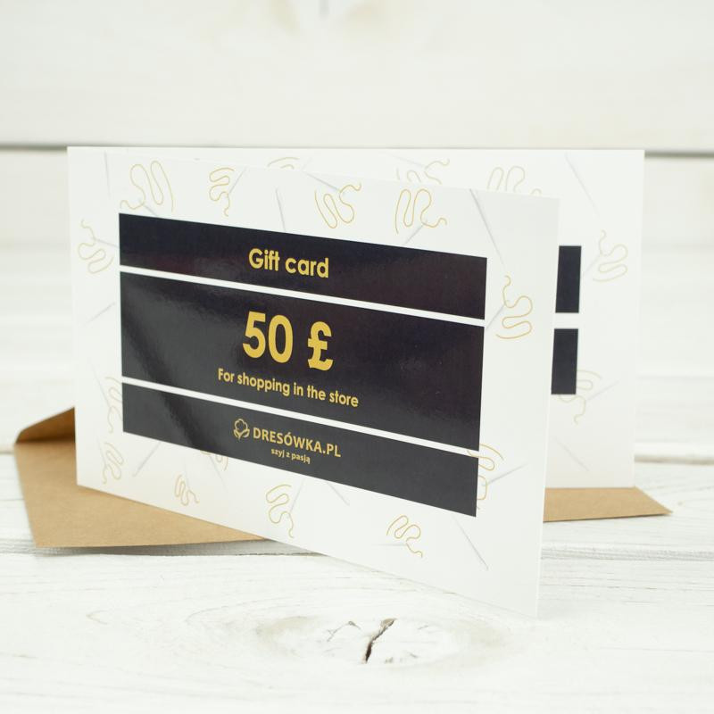 GESCHENKGUTSCHEIN - 50 GBP