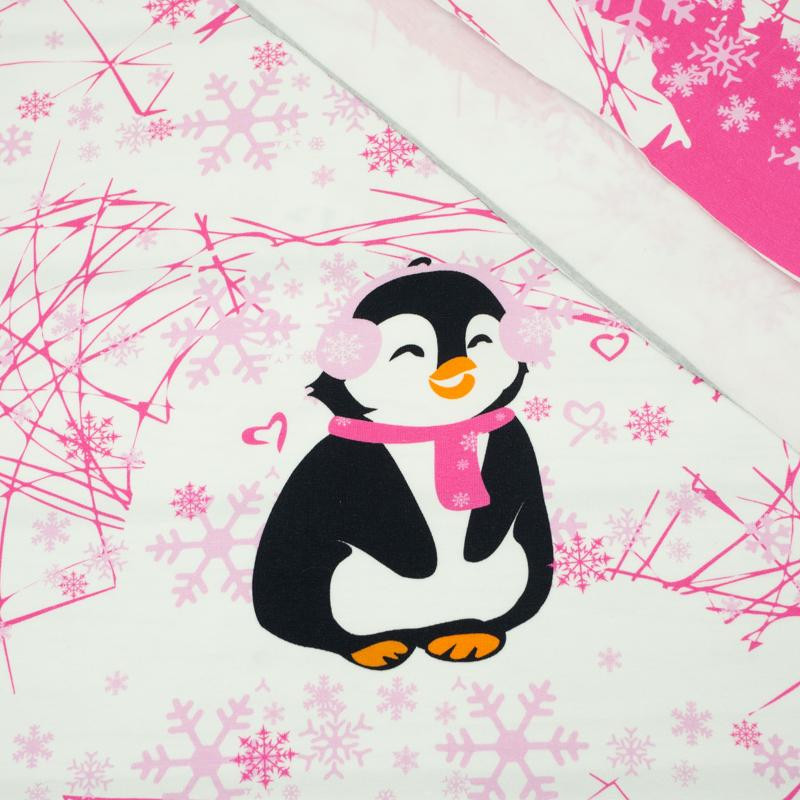 PINGUIN 2.0 / fuchsie M (50cm x 60cm) - Paneel Single Jersey TE210