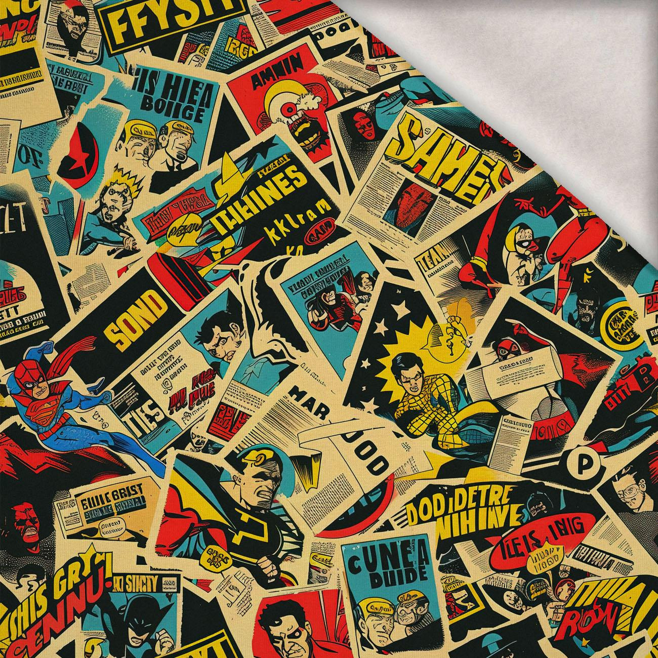 RETRO COMICS M.8 - Wintersweat angeraut mit Elastan ITY