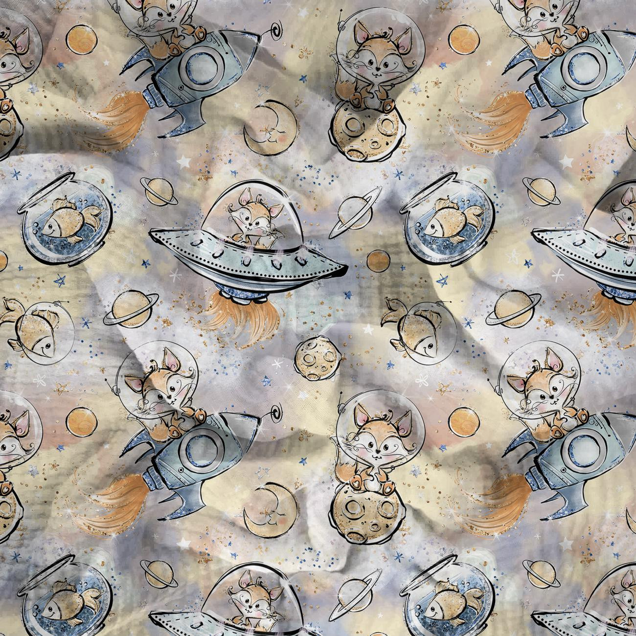 SCHNUKELCHEN M. 13 (SCHNUKELCHEN IM WELTALL) - Baumwoll Musselin