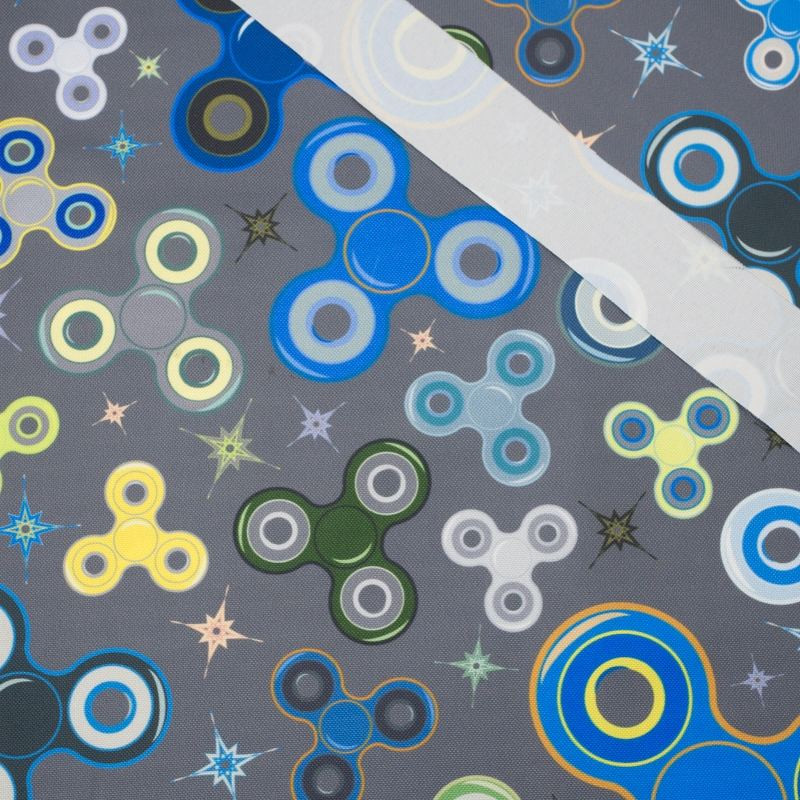 SPINNERS / grau - Wasserabweisende Webware