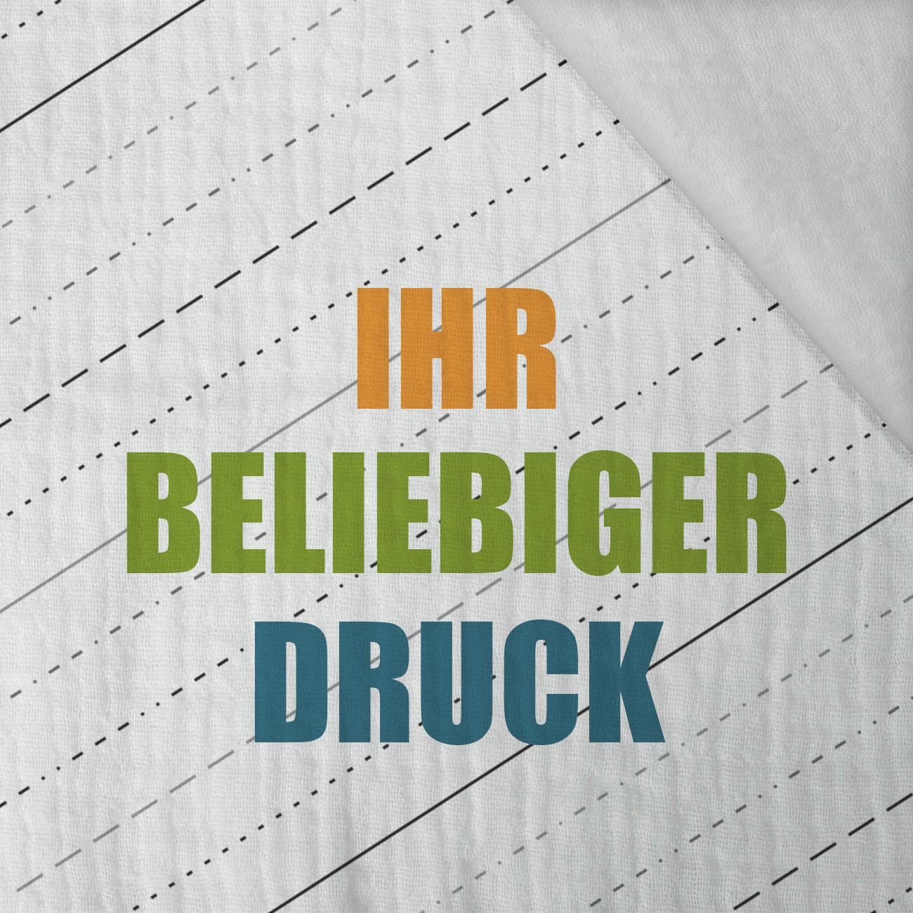 STOFF MIT EIGENEM AUFDRUCK - Baumwoll Musselin
