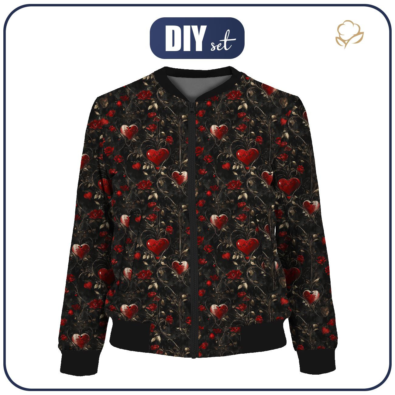 DAMEN BOMBERJACKE (KAMA) - VALENTINE'S DAY 9 - Nähset