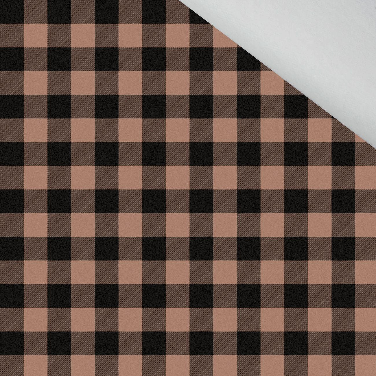 KARO VICHY/ Mocha Mousse - Wintersweat angeraut mit Elastan ITY KARO VICHY/ Mocha Mousse - Wintersweat angeraut mit Elastan ITY