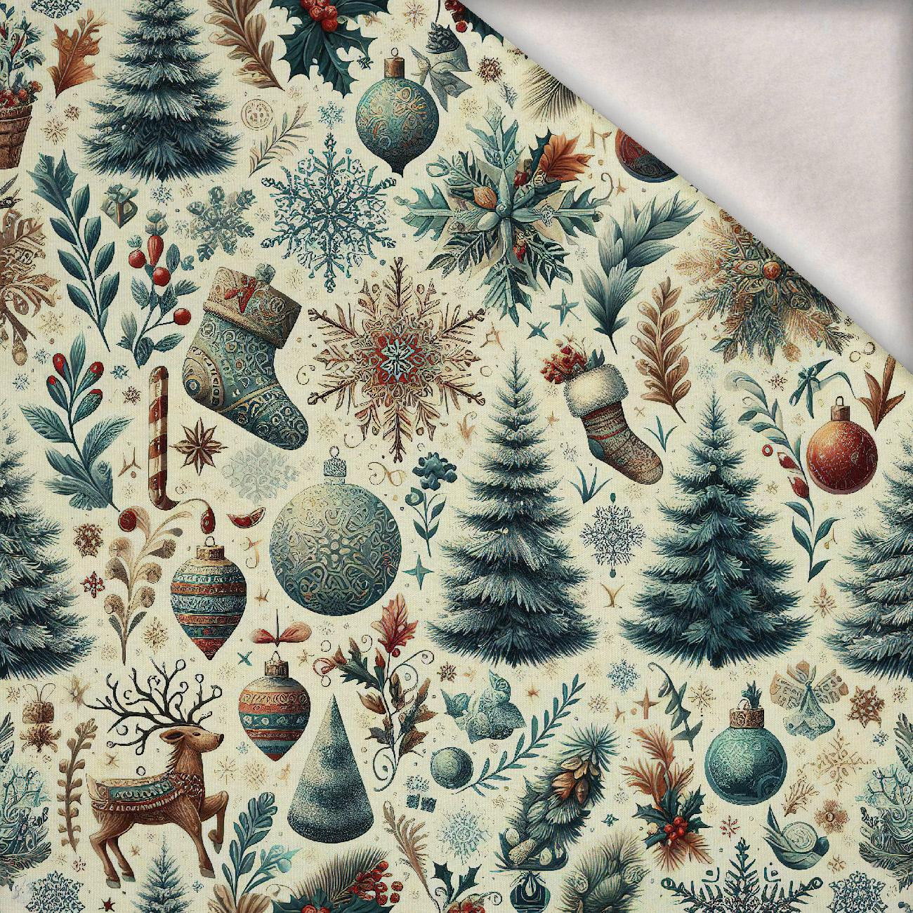 Vintage Christmas wz.26 - Wintersweat angeraut mit Elastan ITY Vintage Christmas wz.26 - Wintersweat angeraut mit Elastan ITY