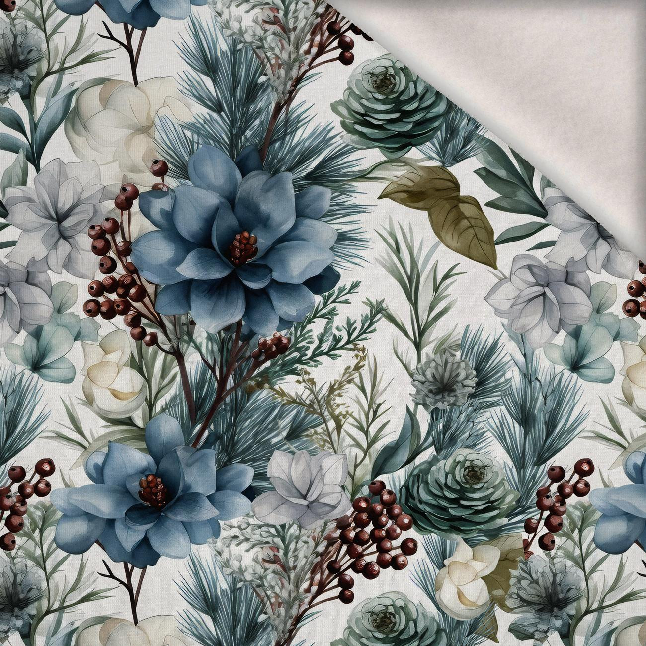 WINTER FLOWERS WZ.3 - Wintersweat angeraut mit Elastan ITY