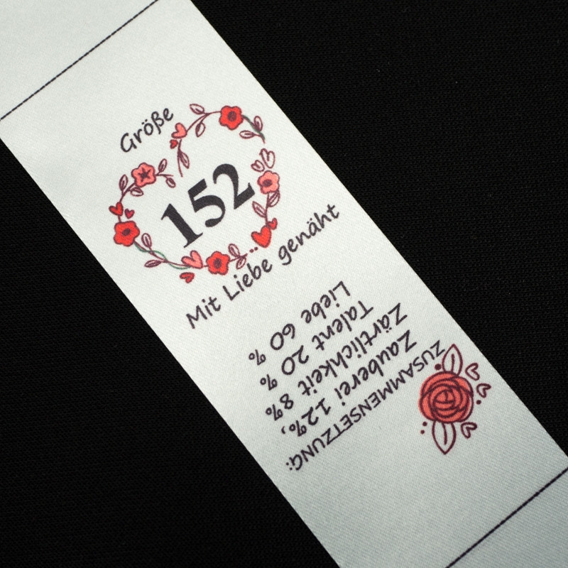 Mädchen Textillabel DE - Größe 152 - 4 Stck Set