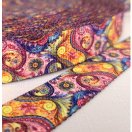 Bedrucktes Gurtband 25 mm - PAISLEY wz.21