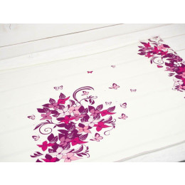 FLORAL PANEL (L) / rosa - Paneel, Sommersweat 