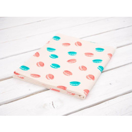 Macarons (J'adore Paris) / pfirsich - bio single jerset mit Elastan TE210 Sommersweat