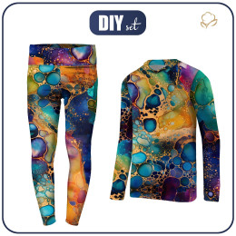 THERMO MÄDCHEN SET (NANCY) - alcohol ink wz.12 - Nähset