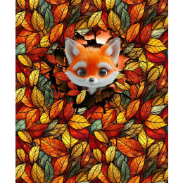 ANIMALS CRACKED wz.7 (FOX) - panel (60cm x 50cm) Sommersweat