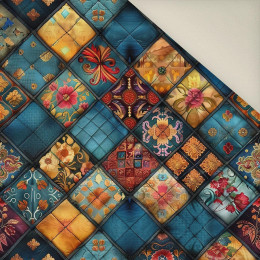 Batik Quilt wz.10- Polster- Velours