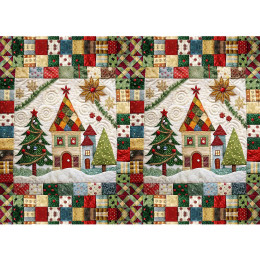BATIK WZ.5 - panel 71cm x 100cm/ 2szt.- Polster- Velours