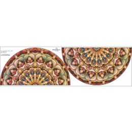 COLORFUL MANDALA m.5 - Tellerrock-Panel 