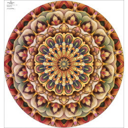 COLORFUL MANDALA m. 5 - groß Tellerrock-Panel 