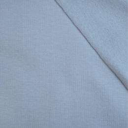D-48 Gedämpftes blau/ BLUE- Baumwolle Wintersweat angeraut mit Elastan 250g