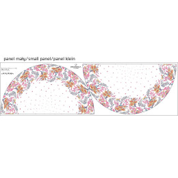  FLOWERS (pat. 7) / white - Tellerrock-Panel 