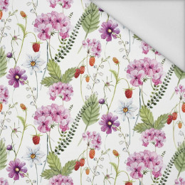 BLUMEN UND WILDE ERDBEEREN (AUF DER WIESE) - Wasserabweisende Webware