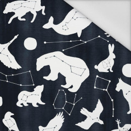 TIERE MIX (GALAKTISCHE TIERE) / navy - Wasserabweisende Webware