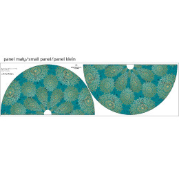 MANDALA m. 5 / smaragd - Tellerrock-Panel 