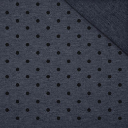 SCHWARZE PUNKTE / jeans - looped knit fabric Sommersweat