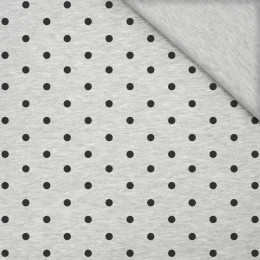 SCHWARZE PUNKTE  / M-01 melange hellgrau - Single Jersey 