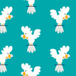 DSCHUNGEL / Papageien - Baumwoll Webware