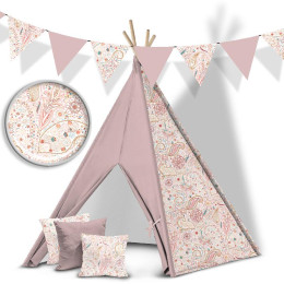 GOLDENE SPITZE / weiß - HOME DECOR PREMIUM Webware