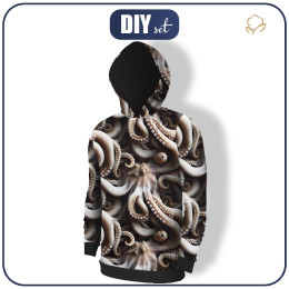 HERREN HOODIE (COLORADO) - OCTOPUS TENTACLES - Nähset