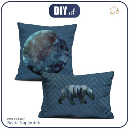 DEKO-KOPFKISSEN - GALAXY / navy