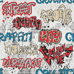 STREET GRAFFITI - Baumwoll Webware