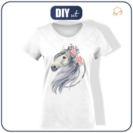 DAMEN T-SHIRT - PFERD m. 2 - Single Jersey  