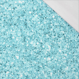 BLAUER GLITTER (WUNDERLAND) - bio single jerset mit Elastan Sommersweat