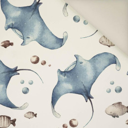 BLAUE ROCHEN (OZEAN WELT) - Polster- Velours