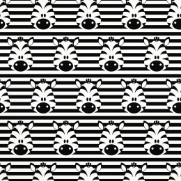 ZEBRAS / weiß - Single Jersey TE210 Sommersweat