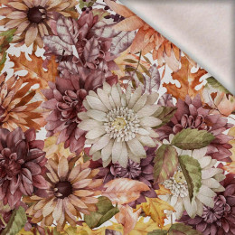 HERBSTBLUMEN (GOLDENER HERBST) - leichte Maschenware angeraut