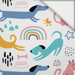 GEMALTE HUNDE - leichte Maschenware angeraut