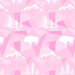 50cm URWALD (adventure) / rosa -  Nylonstoff gesteppt