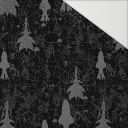 WASSERWELT / schwarz - Hydrophober angerauter Wintersweat