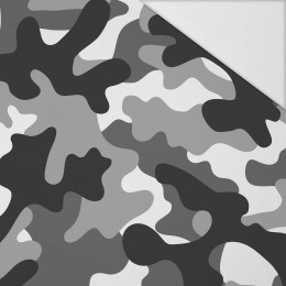 CAMOUFLAGE GRAU - Hydrophober angerauter Wintersweat