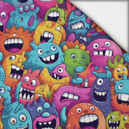 CRAZY MONSTERS M. 4 - leichte Maschenware angeraut