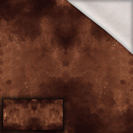BROWN SPECKS - Paneel (80cm x 155cm) Wintersweat angeraut mit Elastan ITY