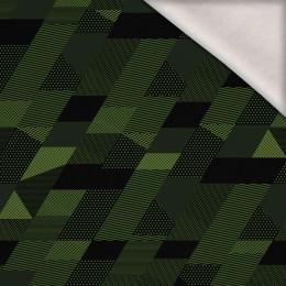 GEOMETRISCHER CAMOUFLAGE M. 1 - Wintersweat angeraut mit Elastan ITY