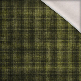 HERBST KARO / grün (HERBSTFARBEN) - Wintersweat angeraut mit Elastan ITY