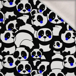 PANDAS / classic blue - Wintersweat angeraut mit Elastan ITY