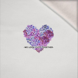 WE LOOK CUTE TOGETHER - Paneel (60cm x 50cm) Wintersweat angeraut mit Elastan ITY