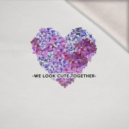 WE LOOK CUTE TOGETHER - Paneel (75cm x 80cm) Wintersweat angeraut mit Elastan ITY