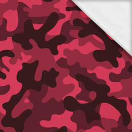 CAMOUFLAGE / viva magenta- Single Jersey mit Elastan ITY